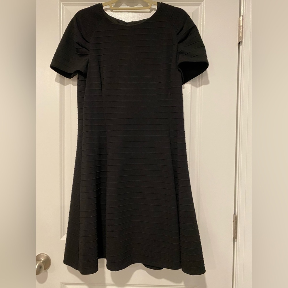 SALE Hutch NWT short sleeve black dresss with striped piping